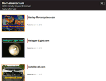 Tablet Screenshot of domainatorium.com